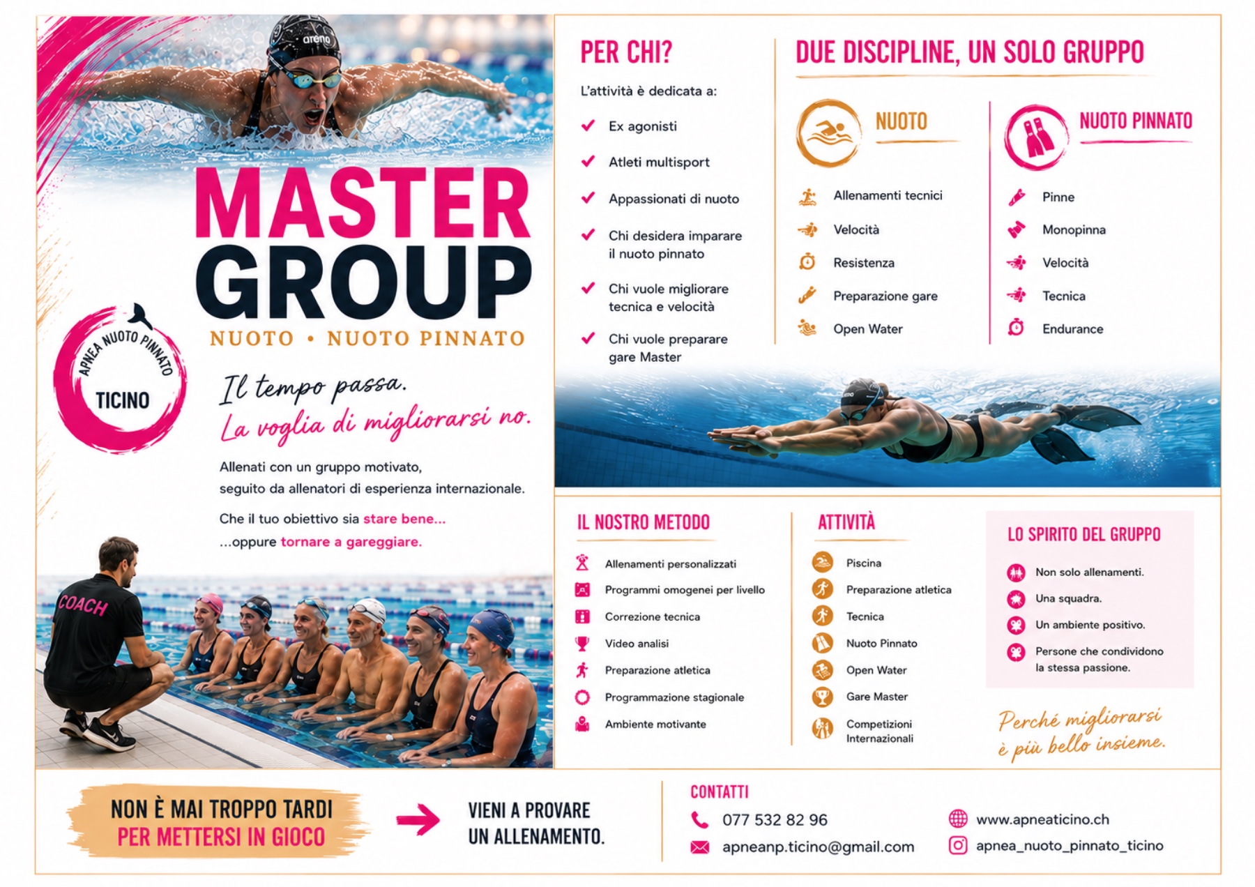 Volantino Nuoto Master
